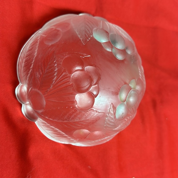 MIKASA BOUNTIFUL- Crystal Divided Relish Dish and bowl - Picture 5 of 7